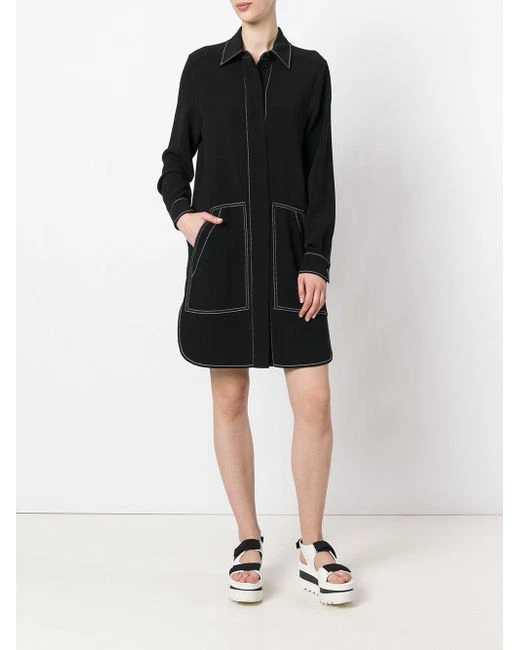 Stella McCartney — NEW STELLA MCCARTNEY stitching detail shirt dress- Black size 38 $1,275 #DD119