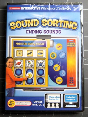 Sound Sorting Ending Sounds Interactive Whiteboard Software PC GAME NIP