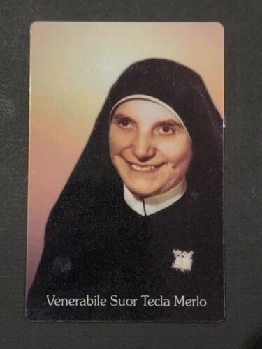holy card relic santino reliquie reliquia "VENERABLE SOR TECLA MERLO" - 第 1/2 張圖片