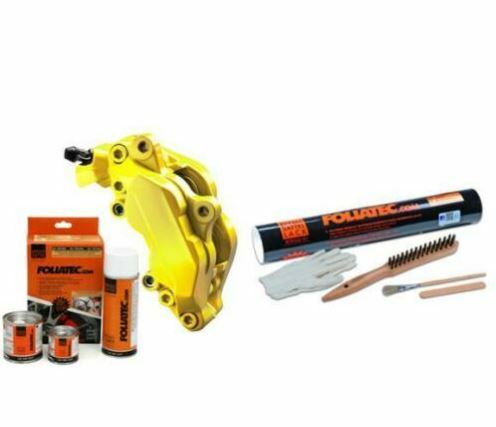Peinture etrier Jaune Speed Foliatec kit thermique anti corrosion Audi Q7