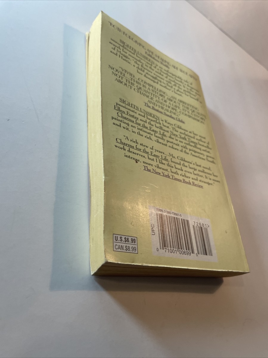 Sights Unseen by Kaye Gibbons (1996, Paperback) 9780380726813| eBay