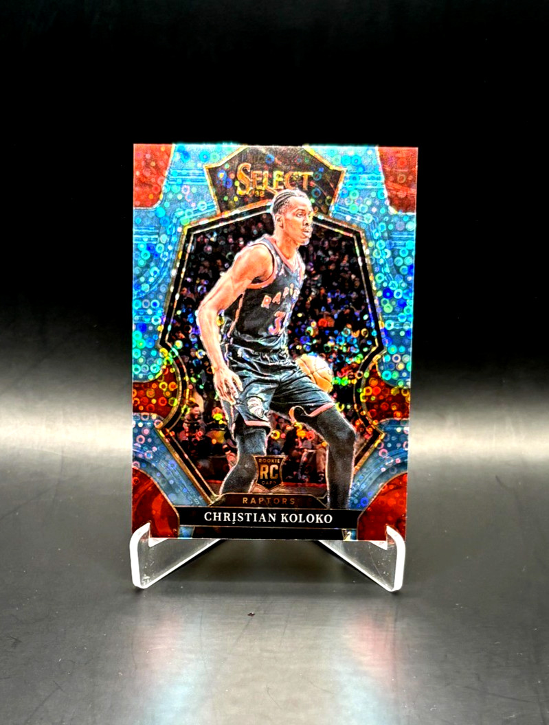 RC /99! Christian Koloko 2022-23 Select Premier Disco Light Blue Prizm 93/99 RC
