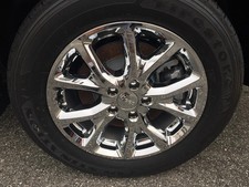 One 17 Chrome Wheel Skin For 2014-2017 Jeep Cherokee Latitude 7913p-c