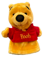 VTG Mattel Winnie the Pooh 9" Plush Hand Puppet Arco Toys, Walt Disney USA -EUC