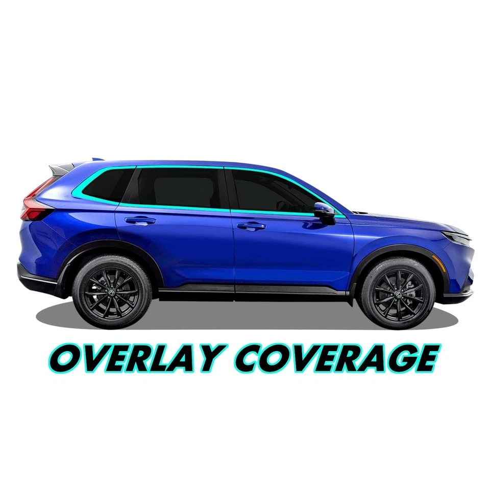 Chrome Delete Blackout Vinyl for 2023+ Honda CR-V CRV Window Trim - Image 2 of 4