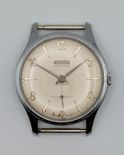 Vintage Roamer Standard Incabloc Sub Second Mens Watch Swiss Manual Wind 1950s