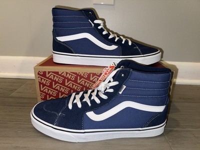 Vans Filmore Hi Top Skate Shoes Sneakers Navy Blue Suede Men's Size 13 NEW