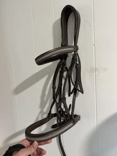 HDR Brand English Riding Bridle Hunter Jumper Brown Horse Sized