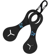 PuppyDoggy Dog Poop Bag Holder for Leash Waste 2 Count Pack of 1 , Black