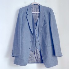 Yves Saint Laurent wool two piece two button double vent vest sport coat set