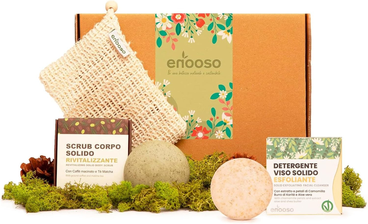 Cofanetto Regalo Donna Beauty Scrub Solido Viso e Corpo - Set Esfoliante