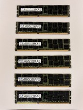 6x Samsung 16GB DDR3L PC3L-12800R ECC RDIMM Server RAM 96GB M393B2G70QH0-YK0