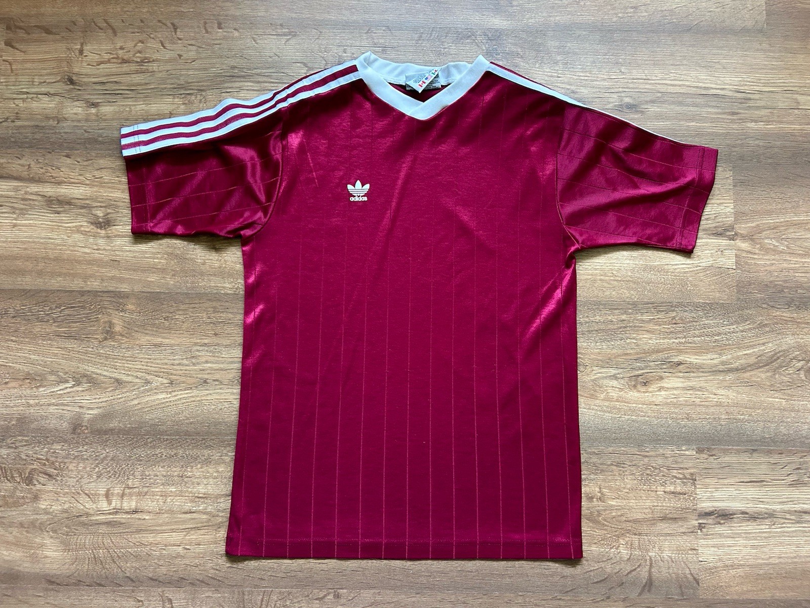 VINTAGE ADIDAS FOOTBALL SOCCER SHIRT JERSEY MADE IN USA