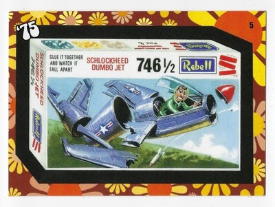 2025 Wacky Packages ANS All-New Series FLASHBACK To '75 Card #5 REBELL JET nm+
