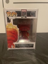 The Original Human Torch Funko Pop! Marvel 80 Years With Pop Protector