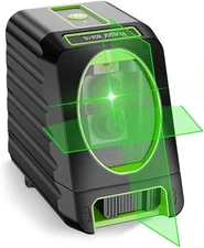 Huepar 2-Line Green Laser Level with Cross Line Green Color Automatic Laser 850