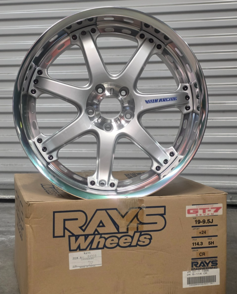 RAYS VOLK RACING GT-7 19 inch 9.5J +24 5x114.3 New (1 Wheel Only