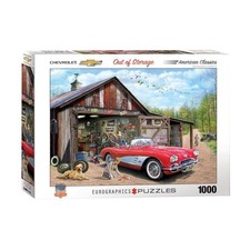 1953-1962 C1 Corvette EuroGraphics 1000 Piece Puzzle 26x20 Out of Storage