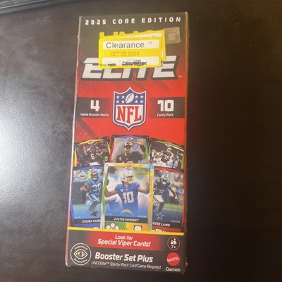 UNO Elite NFL 2025 Core Edition Football Booster Set Plus Sealed