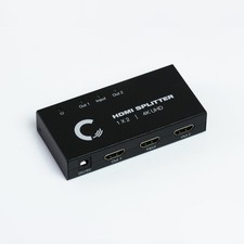  1x2 HDMI Splitter  Ultra HD 4K/2K  1 Input - 2 outputs  Full HD/3D  108...