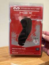 MCDAVID HEX Protective Pads Leg Sleeves Pair Size Medium 14.5 15.5 ”  #6446 Knee