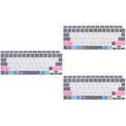  3 stücke Tastatur staubdichte Silikonabdeckung kompatibel für A1466 / A1369