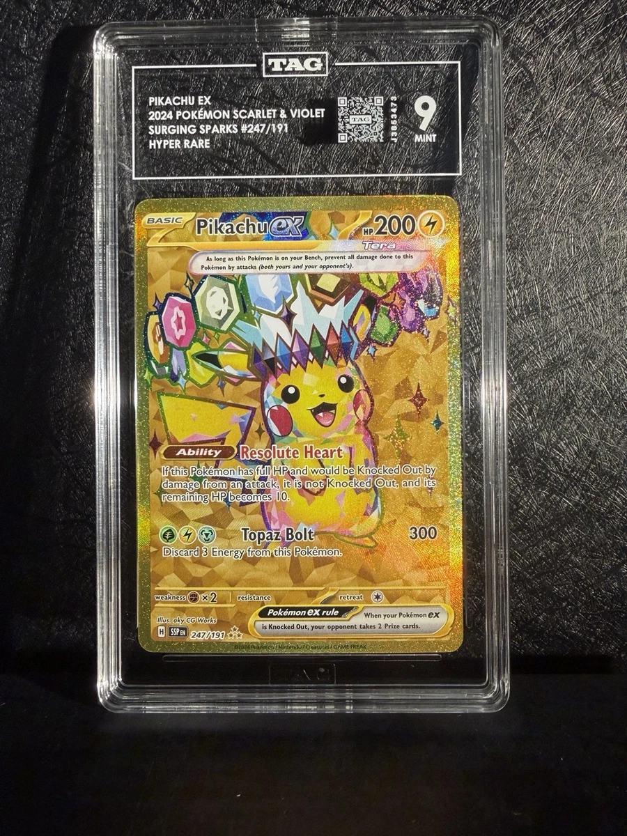 Pokémon TCG Grade 9 Pikachu Individual Collectible Card Game Cards