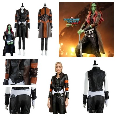 Guardians of the Galaxy Vol. 2 Gamora Cosplay Costume Disguise Party outfits