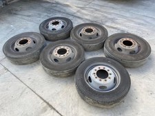 08 Ford F450 Super Duty Used Oem Set Of 6 Dually Steel 10 Lug Wheels Tires 08 Ford F450 Super Duty Used Oem Set Of 6 Dually Steel 10 Lug Wheels Tires