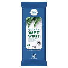 Premium Wet Wipes   68 Extra Large 8"x10" Body Wipes with Aloe  Lanolin