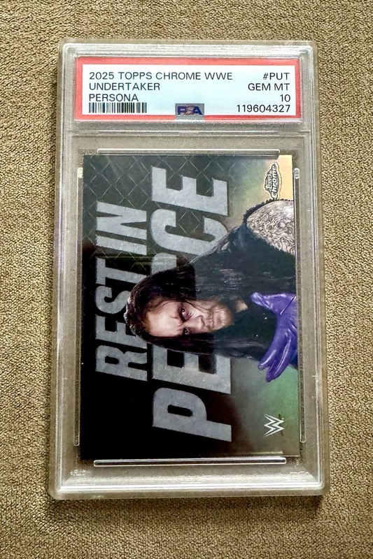 2025 Topps Chrome WWE Undertaker Persona PSA 10 SSP