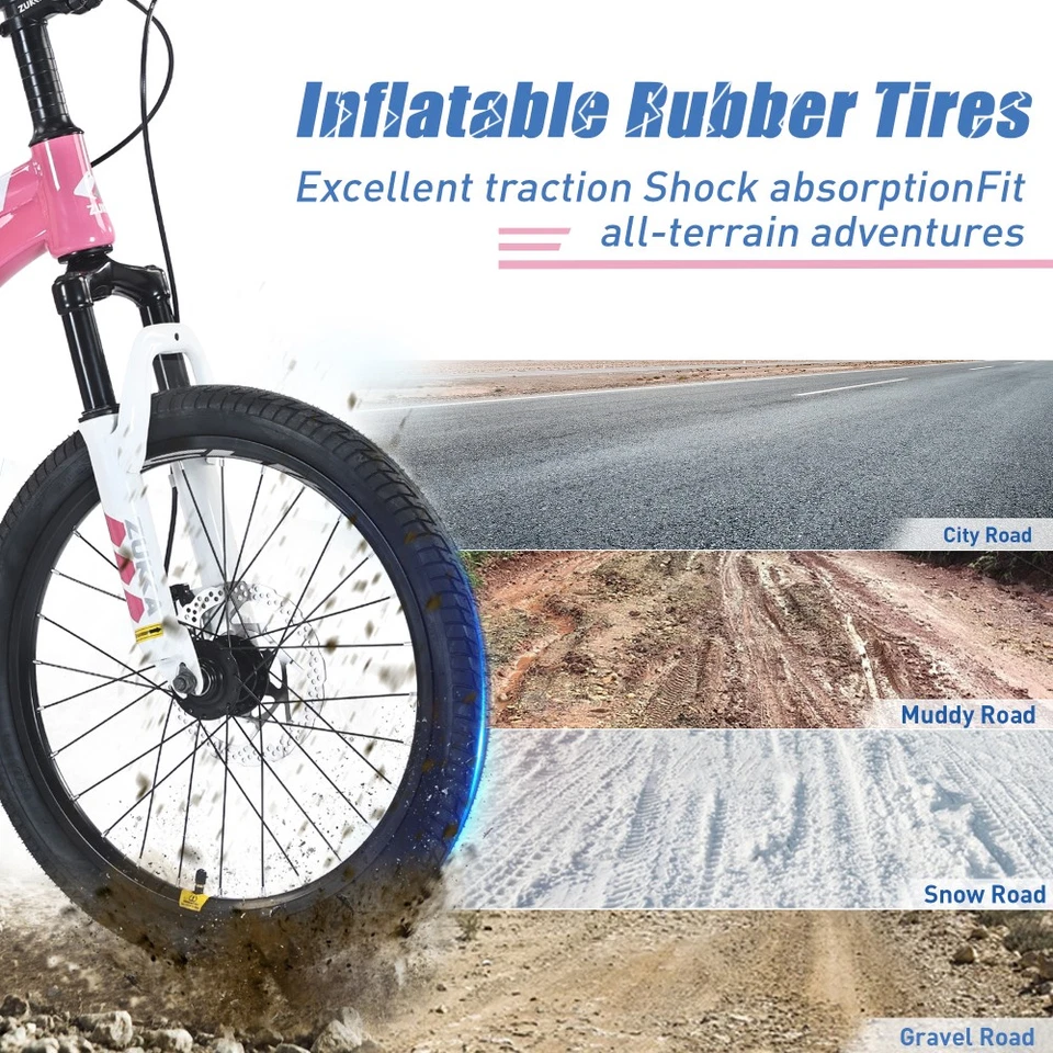 Bicicleta de Montaña ZUKKA, MTB de 20 Pulgadas para Niños y Niñas Edad 7-10 Años,Múltiples Colores Foto 4 de 4