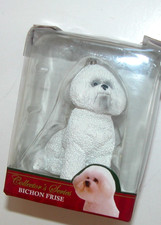 NEW NIB Christmas Ornament Bichon Frise Dog Limited Edition