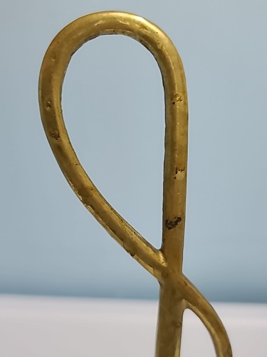 Antique Vintage Brass Fox & Whip Doorstop - Picture 13 of 15