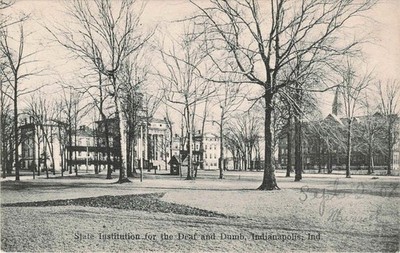 Indianapolis State Institution for Deaf & Dumb Kresge & Wilson Postcard c1910