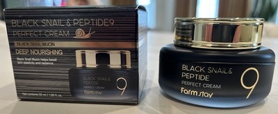 Farmstay Black Snail & Peptide 9 Perfect Cream 55mL Korean Skincare New