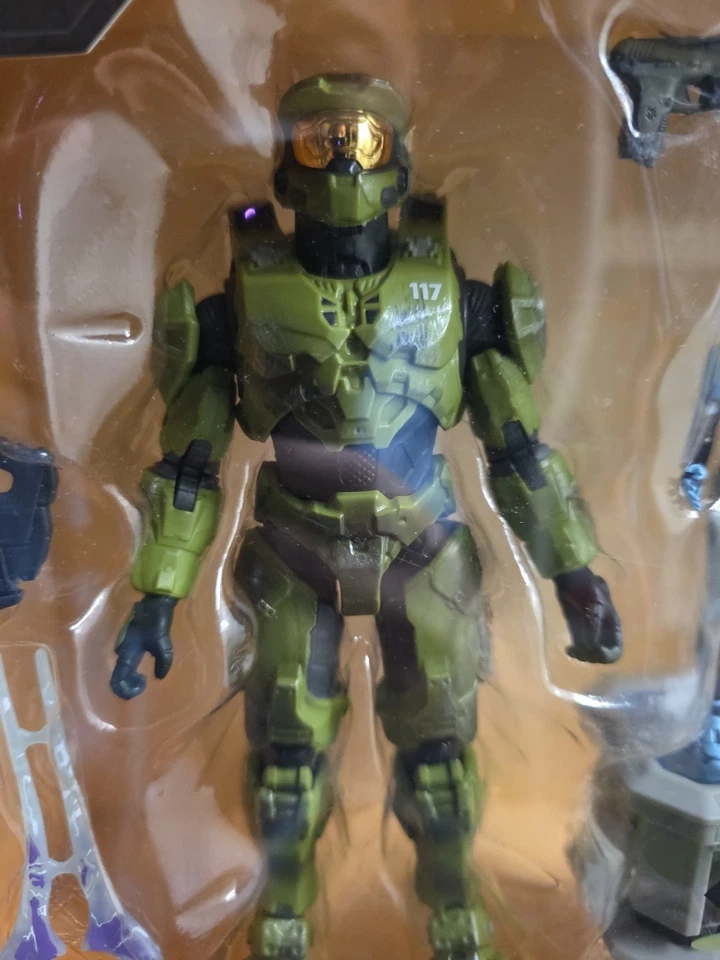 Halo - Jefe Maestro con Arma + Accesorios - Colección Espartana 6.5" Iluminar Foto 3 de 4