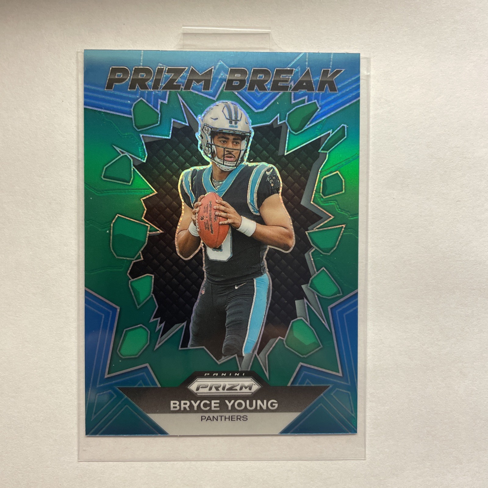 2023 Panini Prizm - Prizm Break Bryce Young #PB-3 Green Prizm (RC)