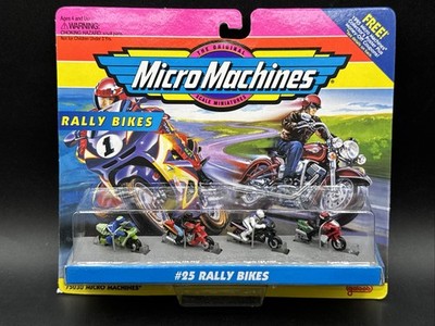 1998 Micro Machines #25 RALLY BIKES Kawasaki Yamaha FZ Honda CBR-400F Ducati 900