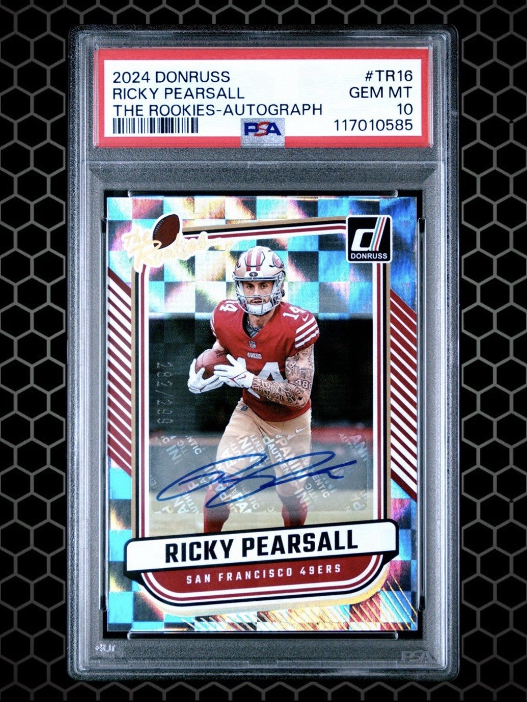 2024 RICKY PEARSALL AUTO - PANINI DONRUSS THE ROOKIES CARD/299 - PSA 10 (RC)