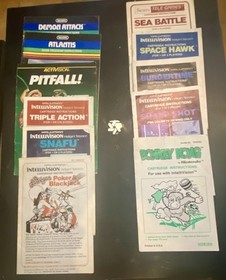 Intellivision 2609 Console w/ 21 Games, Controllers, Manuals (TESTED & WORKING)