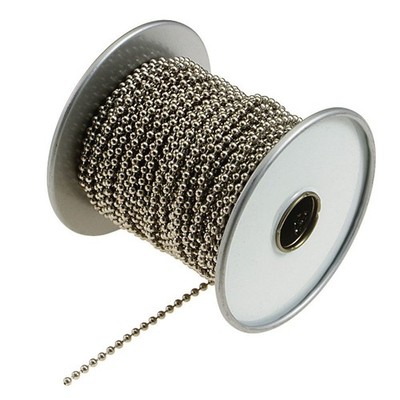 Lucky Line Nickel-Plated No. 10 Ball Chain Spool, 100 Feet (32500)