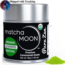 Matcha Moon Organic Ceremonial Grade Japanese Matcha Uji Kyoto 30g Powder