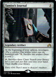 Tamiyo's Journal (Entry 434) - Shadows over Innistrad - Rare Artifact