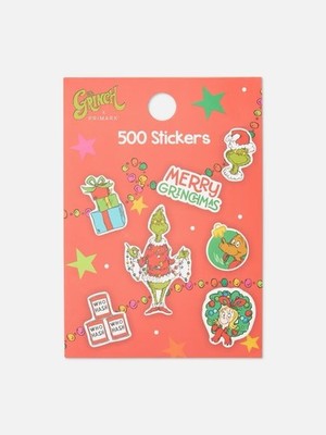 DR. SEUSS The Grinch Christmas Stickers Weihnachten Aufkleber 500 St. böse NEU
