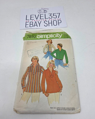 simplicity 7810 Gr. 14 Brustweite 92 cm Misses Shirt & Pullover Oberteil Muster