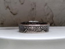 NEW YORK - Size 9  State Quarter Coin Ring