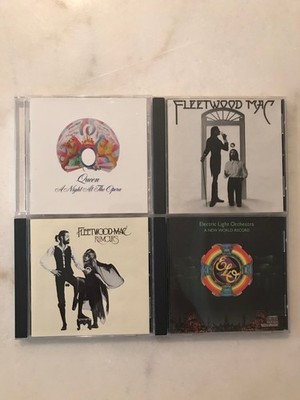 Lot of 4 classic rock CD: FLEETWOOD MAC QUEEN ELO Rumours Night at the Opera