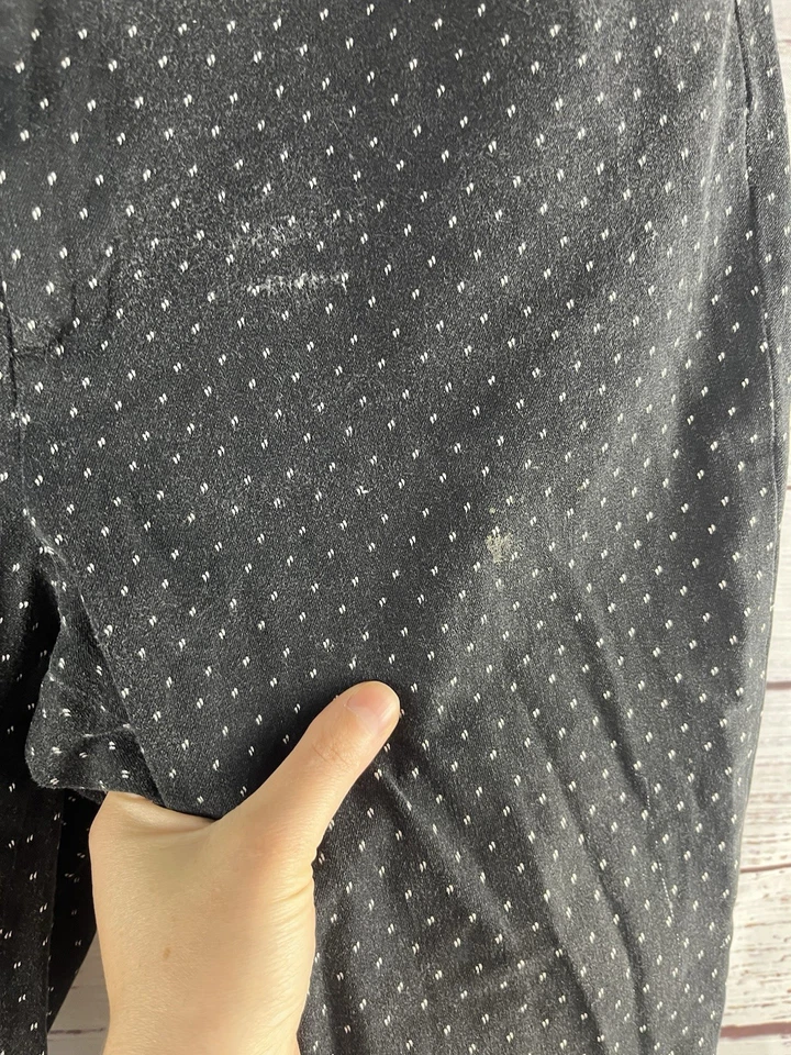 Faded Glory Ankle Pants Women’s 12 Black Cotton Blend Casual Pants Stretch - Image 3 of 4