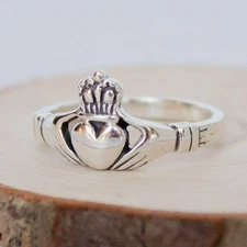Sterling Silver Claddagh Ring in multiple sizes
